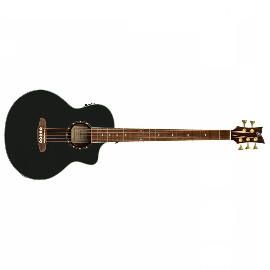 Ortega D8CE-5 5-strengad Akustisk bass Med mikrofon, Cutaway, Gloss Black 