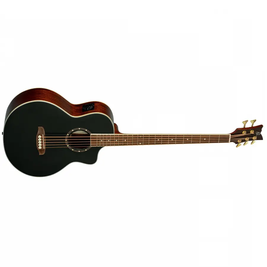 Ortega D8CE-5 5-strengad Akustisk bass Med mikrofon, Cutaway, Gloss Black 