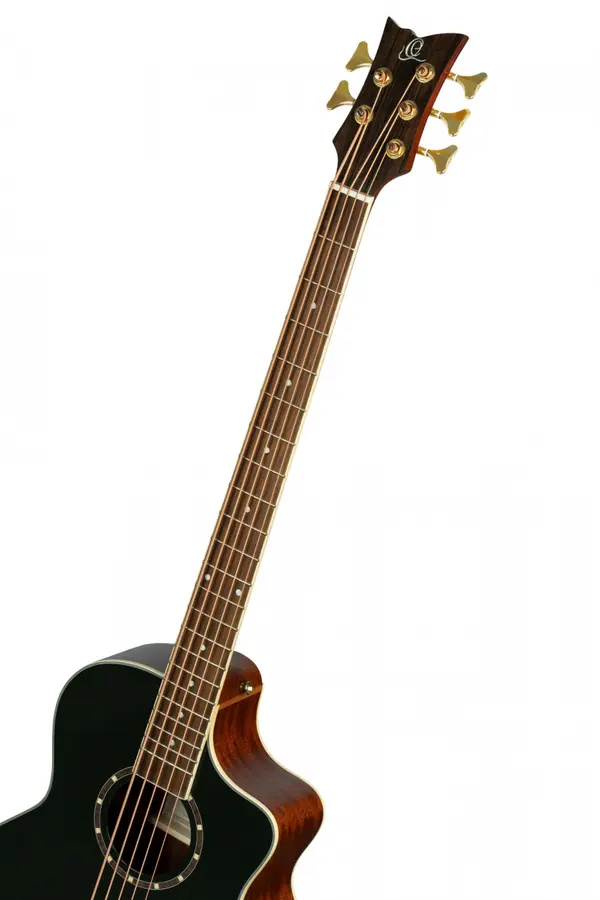 Ortega D8CE-5 5-strengad Akustisk bass Med mikrofon, Cutaway, Gloss Black 