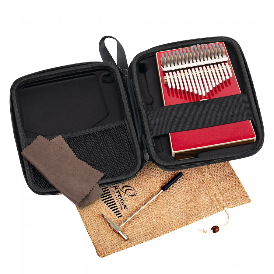 Ortega OKB4-MRD Ortega Kalimba C Major 17Keys, Acacia - Red Sparkle 