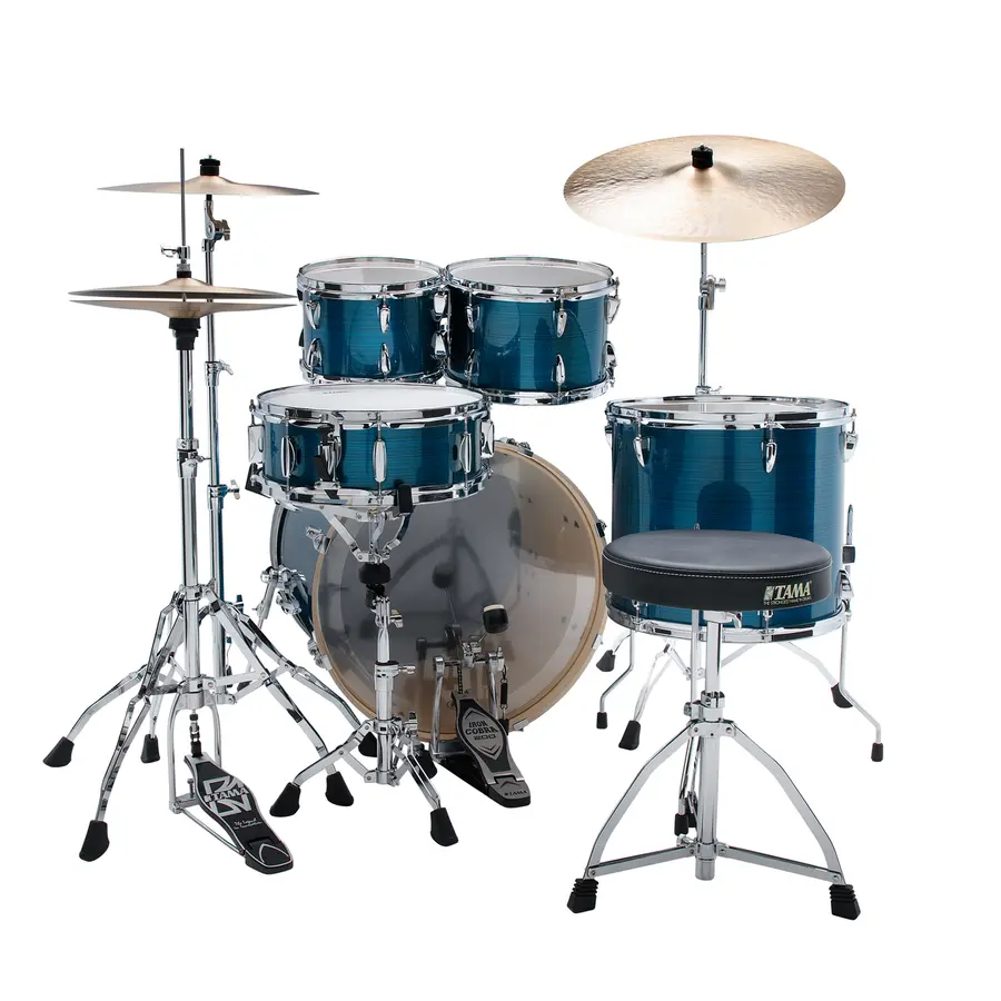 Tama IP52H6WC-HLB Imperialstar 5-del 22 Komplett sett m. cymb.Hairline Blue 