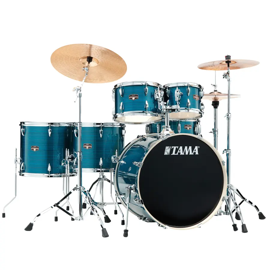 Tama IP62H6WC-HLB Imperialstar 6-del 22 Komplett sett m. cymb.Hairline Black 
