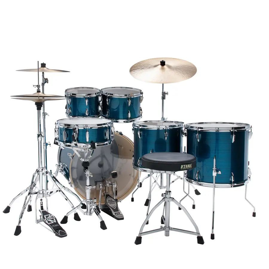Tama IP62H6WC-HLB Imperialstar 6-del 22 Komplett sett m. cymb.Hairline Black 