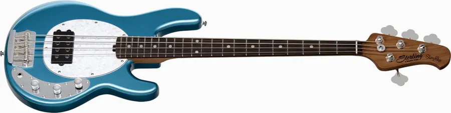 Sterling By Music Man StingRay RAYSS4 Toluca Lake Blue, Short Scale 