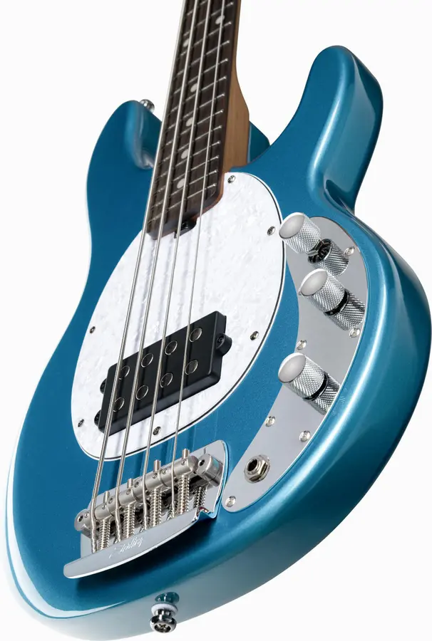 Sterling By Music Man StingRay RAYSS4 Toluca Lake Blue, Short Scale 