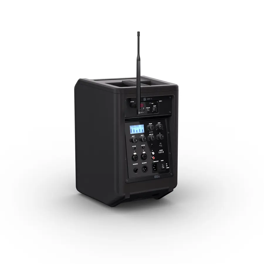 LD Systems ANNY 8 HHD B5 Kompakt-PA Stage Black, med håndholdt mikrofon 