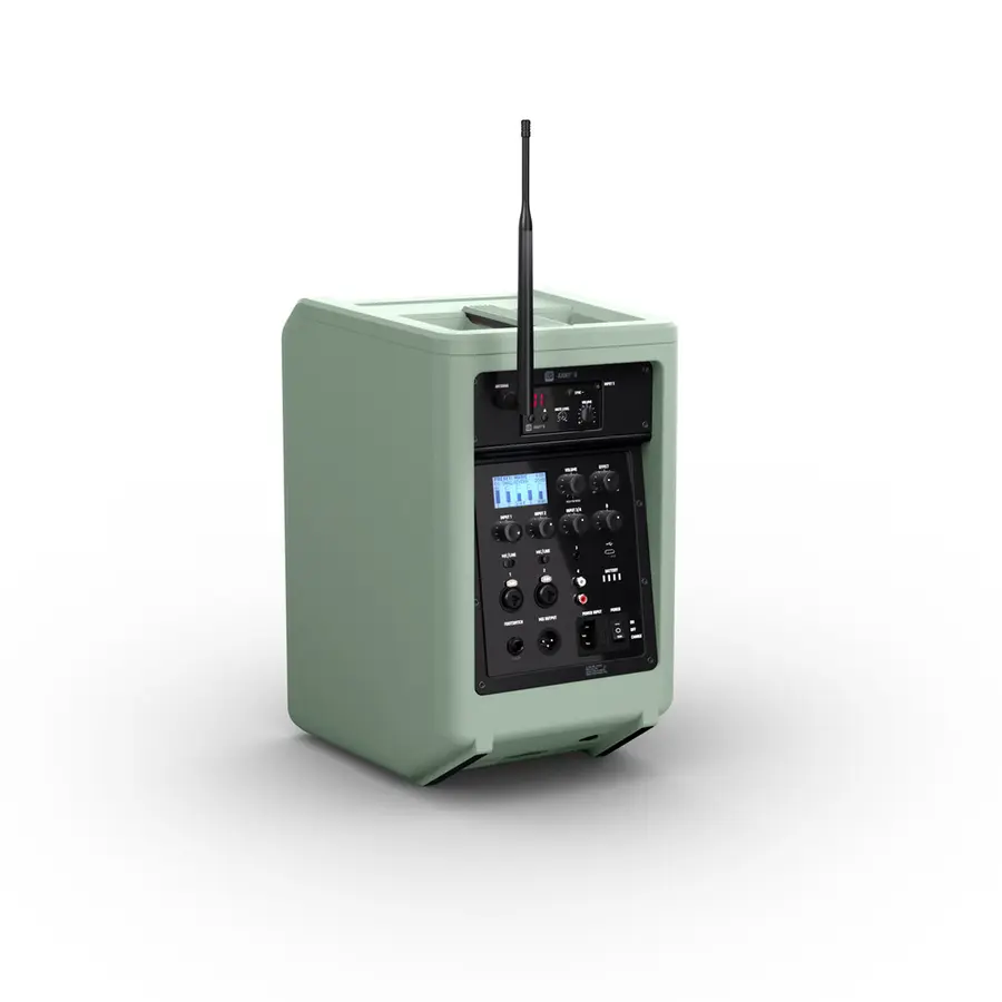 LD Systems ANNY 8 HHD B5 Kompakt-PA Adventure Green, med håndholdt mikrofon 