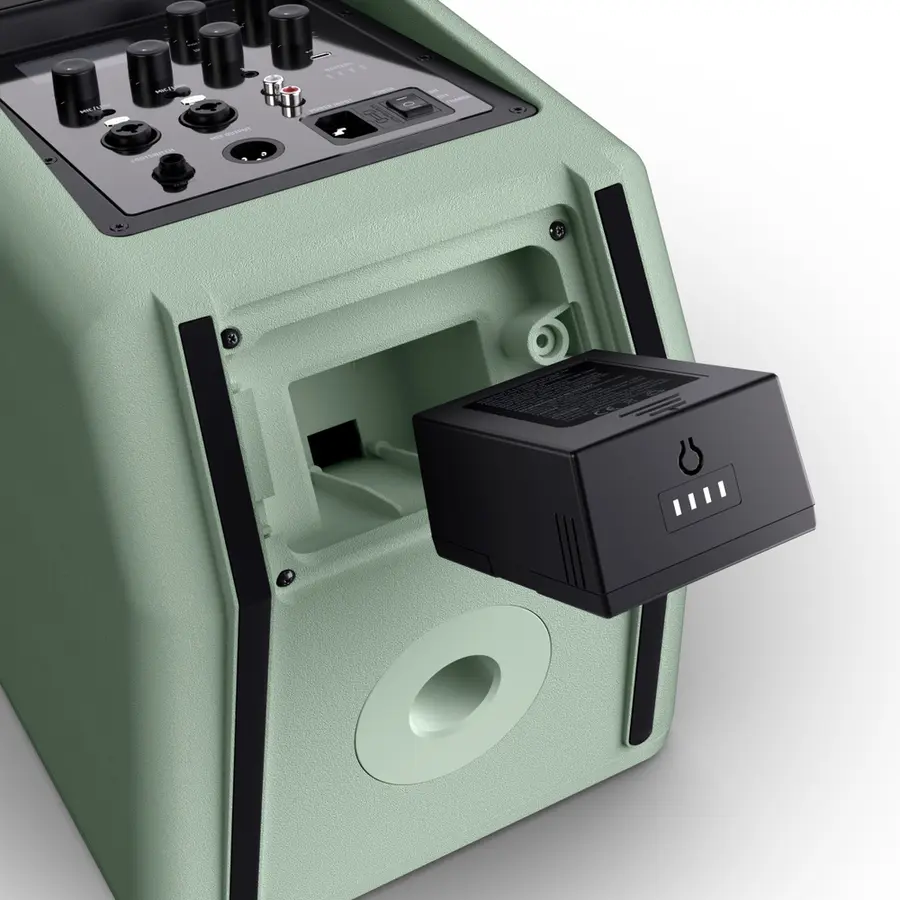 LD Systems ANNY 8 HHD B5 Kompakt-PA Adventure Green, med håndholdt mikrofon 