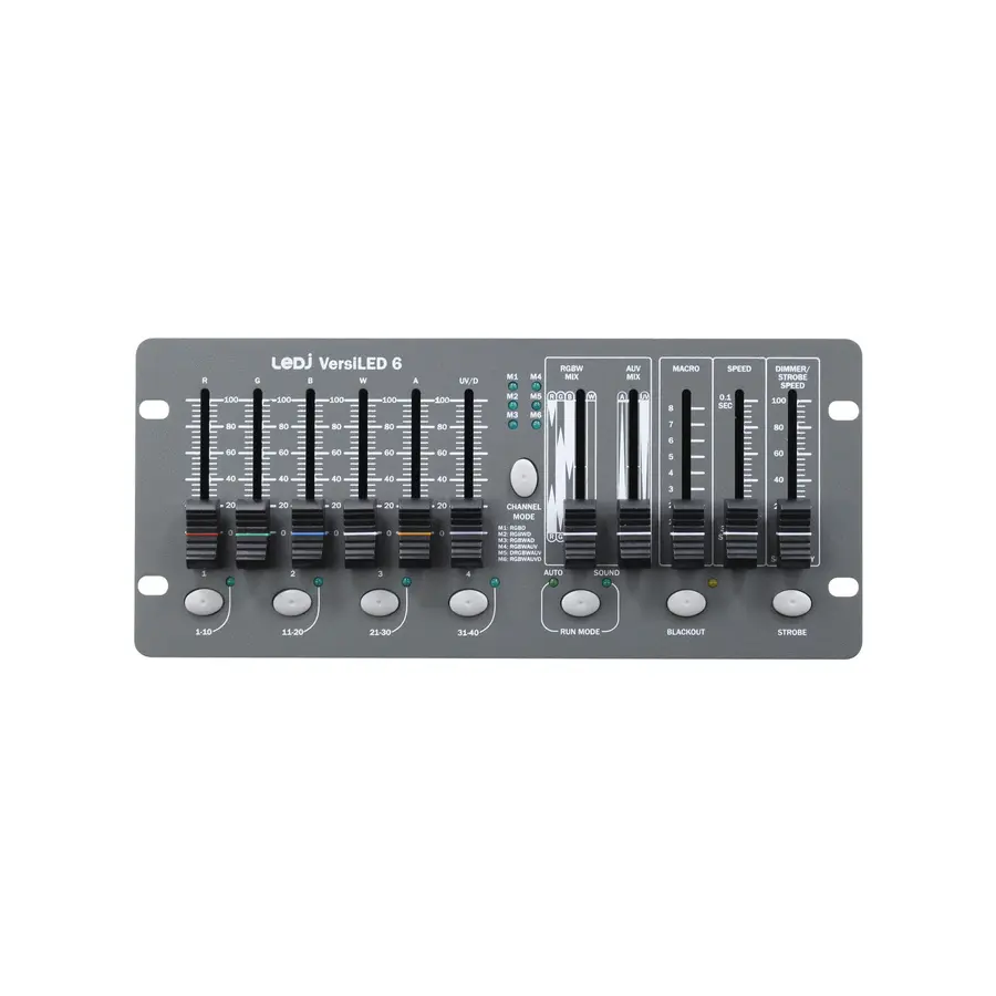 LEDJ VersiLED 6 DMX kontroller For RGB/RGBW/RGBWA/RGBWAUV lamper 