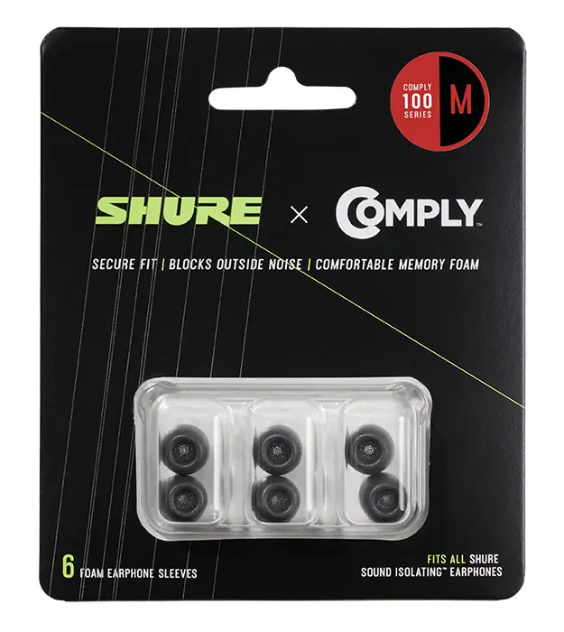 Shure 6-pc (TZ100) Comply foams Medium 