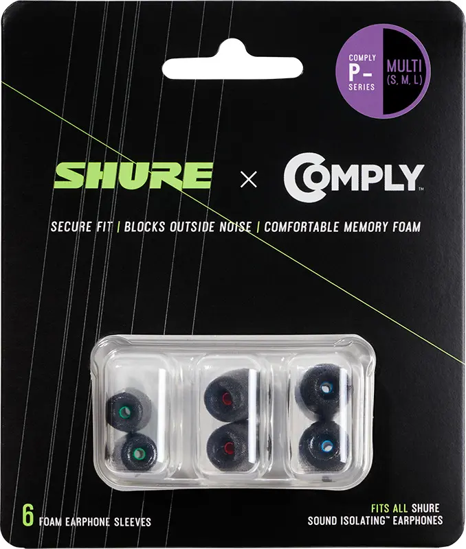 Shure 6-pc (TZ100) Comply foams Extra small 
