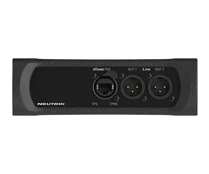 Neutrik Dante Interface 2 linje UT må ha PoE 