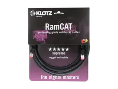 Klotz RamCAT 5 SF/UTP RJ45-RJ45 CAT5e cable Black 1m