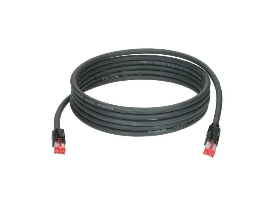 Klotz RamCAT 5 SF/UTP RJ45-RJ45 CAT5e cable Black 1m 
