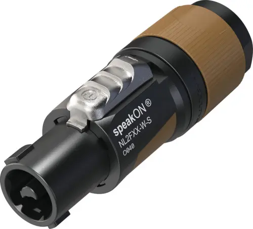 Neutrik NL2FXX-W-S-D Speakon plugg 2P Hun bulk à 100stk 