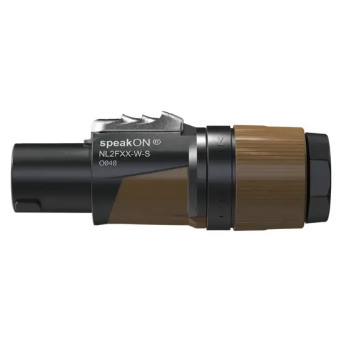 Neutrik NL2FXX-W-S-D Speakon plugg 2P Hun bulk à 100stk 