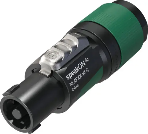 Neutrik NL4FXX-W-S-D Speakon plugg 4P Hun 6-12mm bulk 100stk 