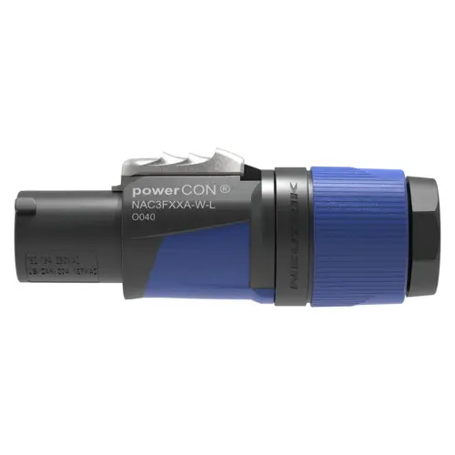 Neutrik Powercon NAC3FXXA-W-L Til kabel inlet 10-16mm blå 