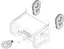 QSC LA108/LA112 Installation Kit 2 Shackles/1 Eyebolt