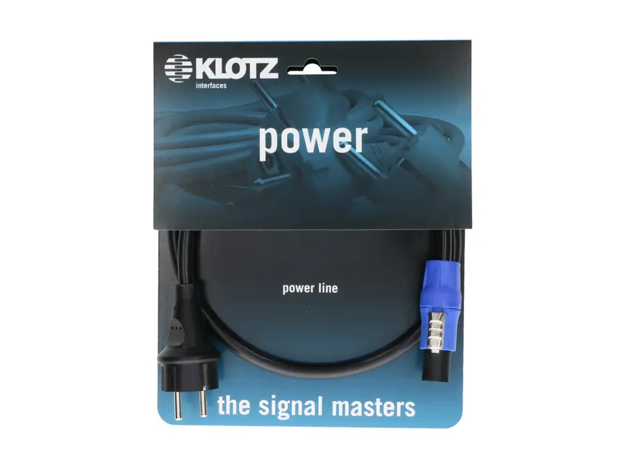 Klotz Powercon 3G 1.5 mm2 Schuko - powerCON NAC3FXXA A 1,5m 