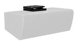 QSC Flush Mount Ceiling &amp; walls For PL-DC24, Black
