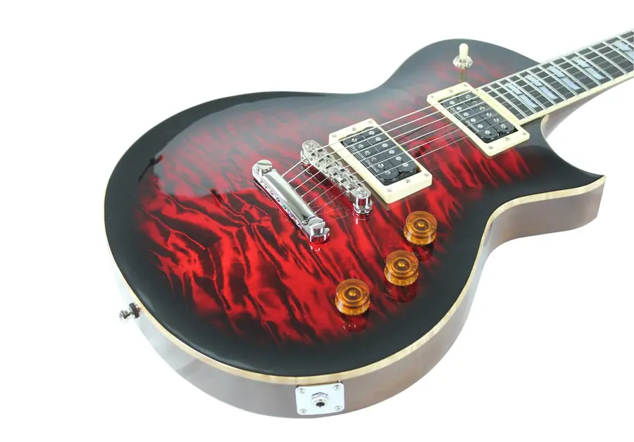 ESP USA Eclipse Quilted Maple SD See Thru Black Cherry Sunburst 