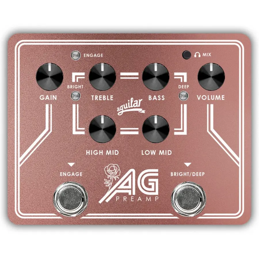 Aguilar AG Preamp pedal Breast Cancer Awareness Edition 