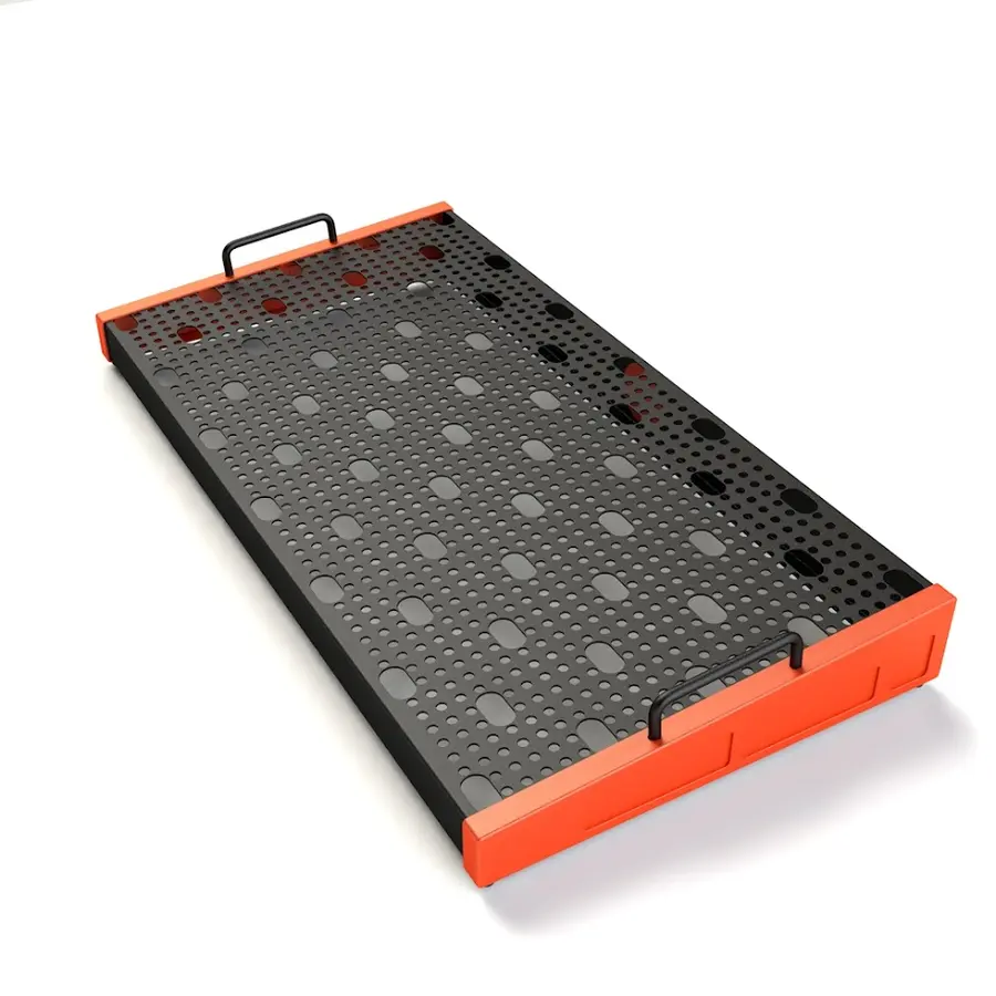 Temple Audio Design DUO Pedalbrett (32 x 61 cm) - Temple Red 
