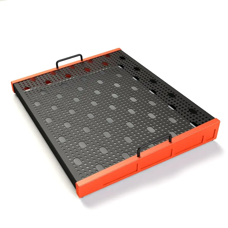 Temple Audio Design TRIO Pedalbrett (42 x 53 cm) - Temple Red 