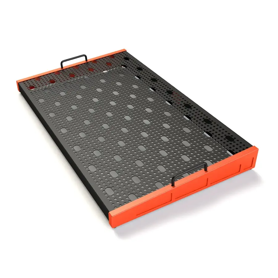 Temple Audio Design TRIO Pedalbrett (42 x 71 cm) - Temple Red 