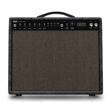 Revv Dynamis D25 25/5-watt Tube Combo 1x12” Black Western (6v6)