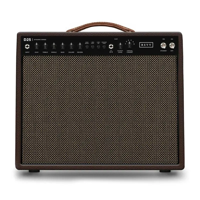 Revv Dynamis D25 25/5-watt Tube Combo 1x12” British Sable Bronco (6v6) 