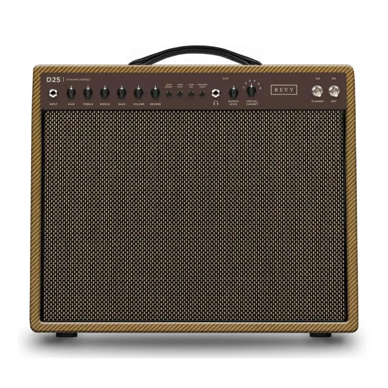 Revv Dynamis D25 25/5-watt Tube Combo 1x12” Tweed (6v6) 
