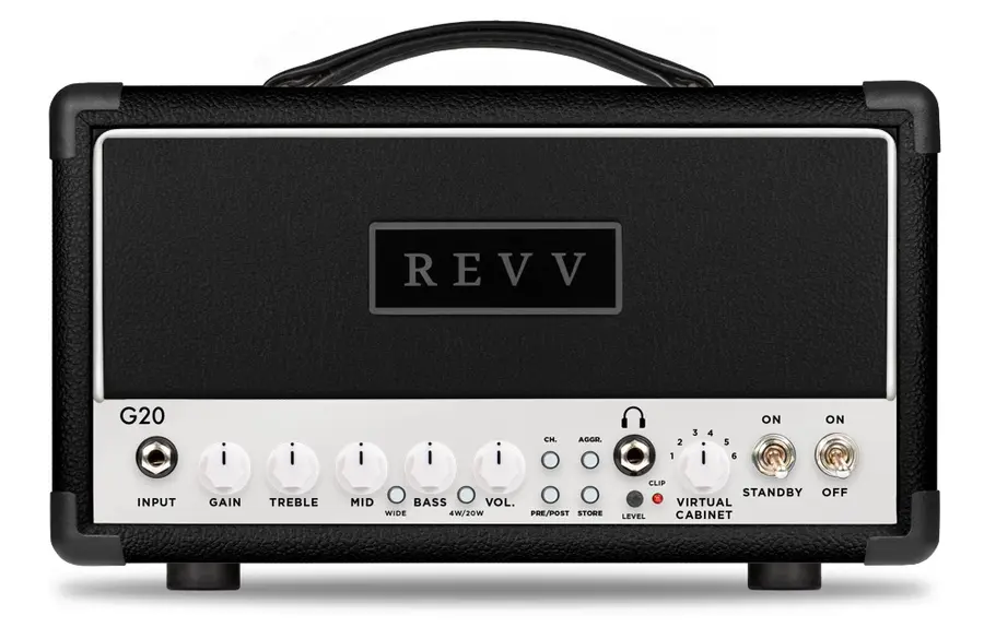 Revv G20 Rørtopp Headshell Black Western/Salt 'n Pepper 
