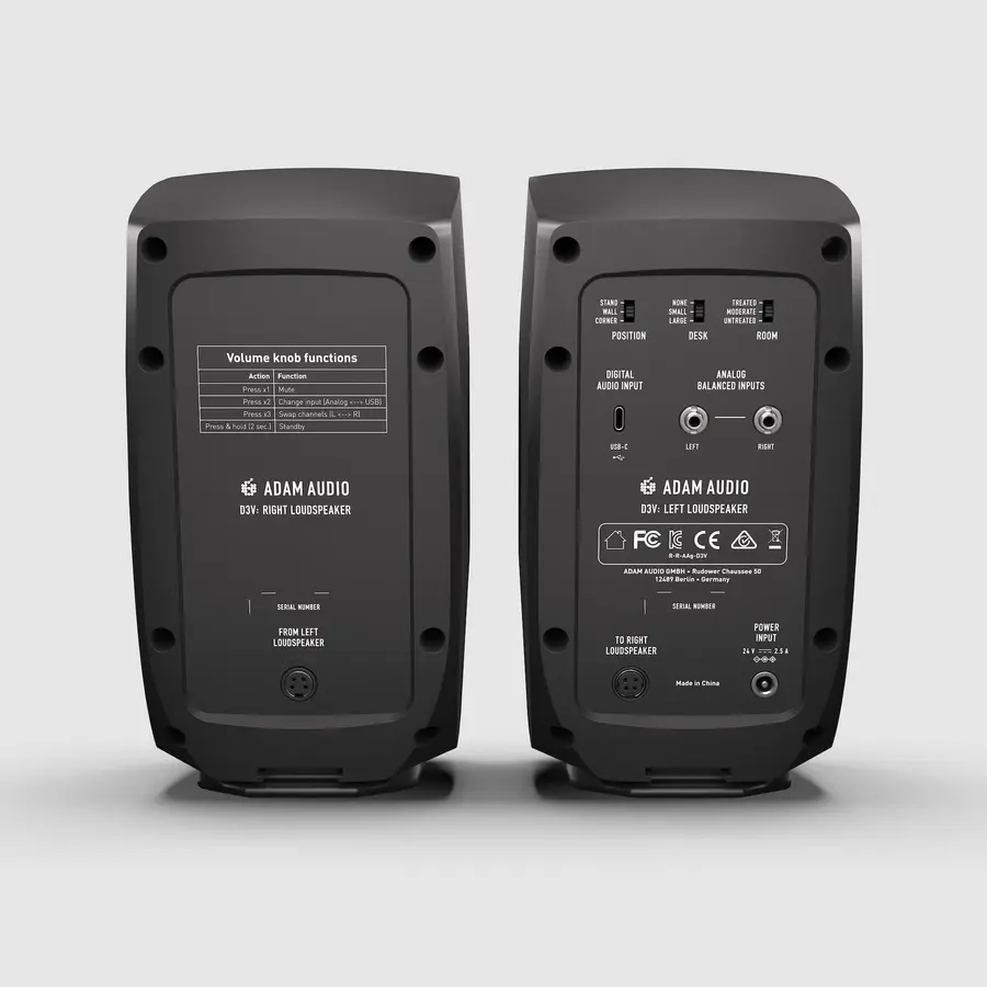 Adam Audio D3V Studiomonitorer (Pris per par) 