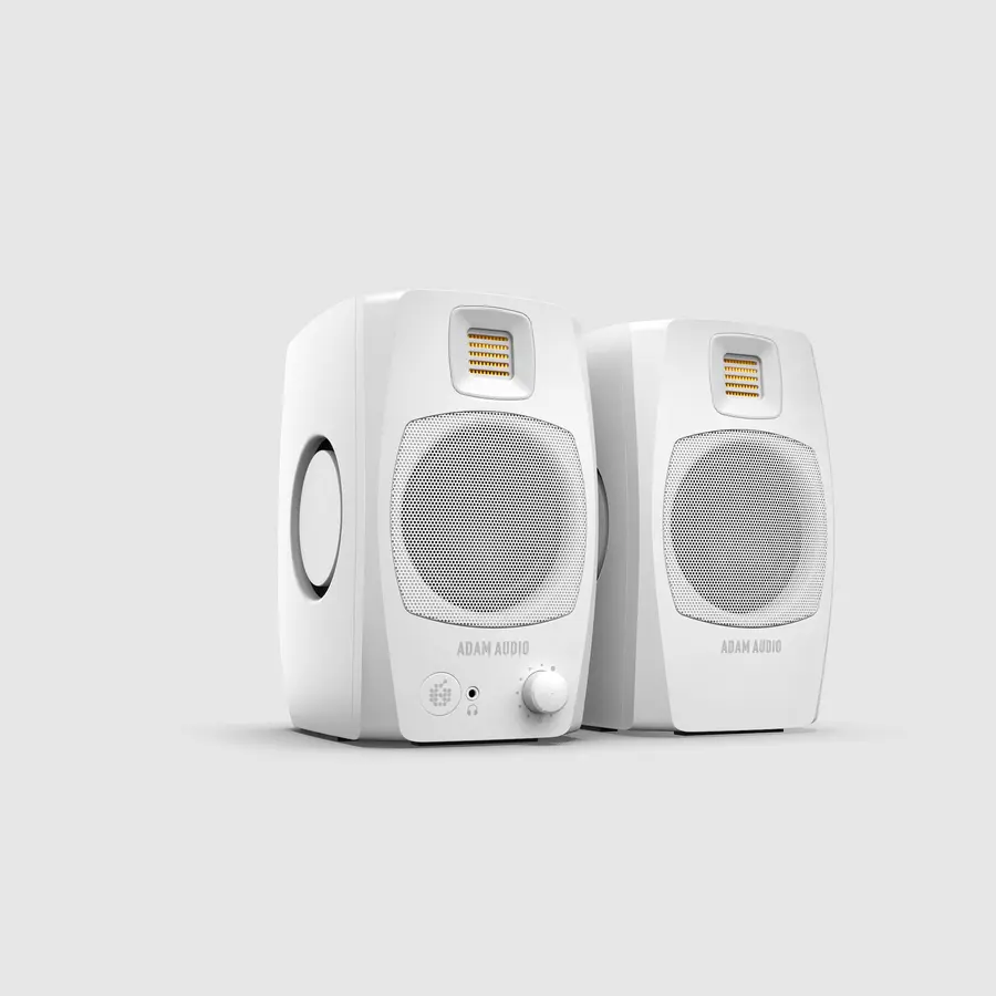 Adam Audio D3V Studiomonitorer Hvit (Pris per par) 