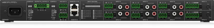 Lab Gruppen CMA602 2 x 60W Commercial Mixer Amplifier 