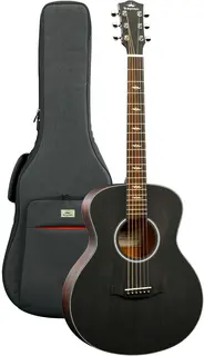 Kepma Guitars FS36 Mini OM Black Travel Series