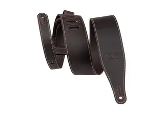 Levy's M17BAS-DBR 2.5” Wide Butter Leather Guitar Strap - Dark Brown