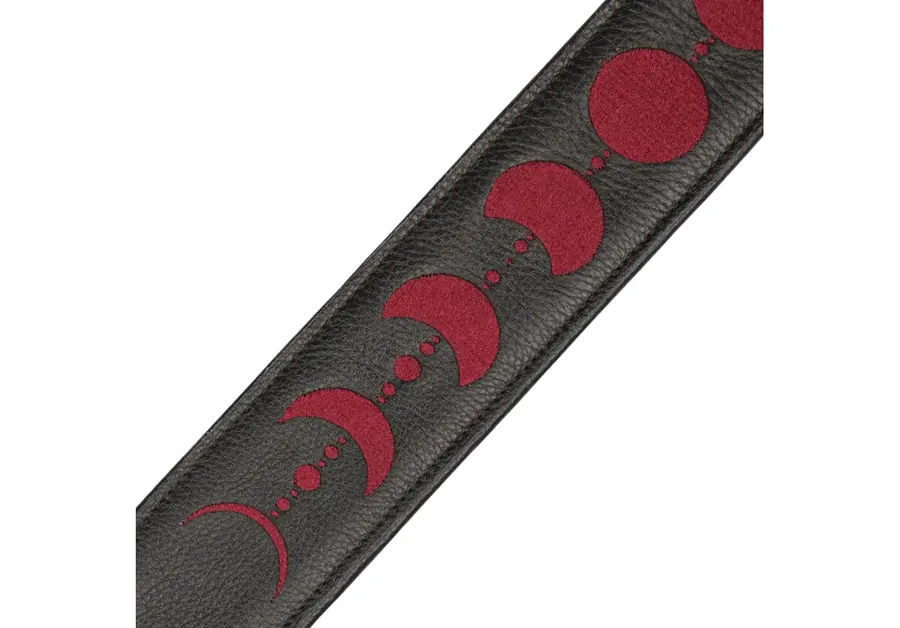 Levy's MG317MP-BLK-BRG 2.5" Leather Guitar Strap 48"-55'' Burgundy 