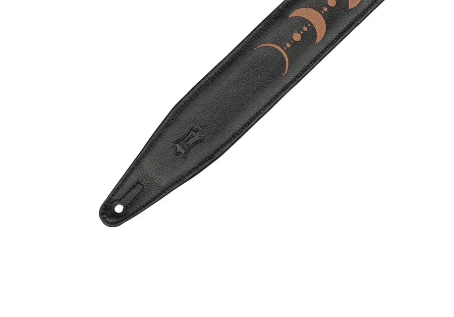 Levy's MG317MP-BLK-BRN 2.5" Leather Guitar Strap 48"-55'', Brown 
