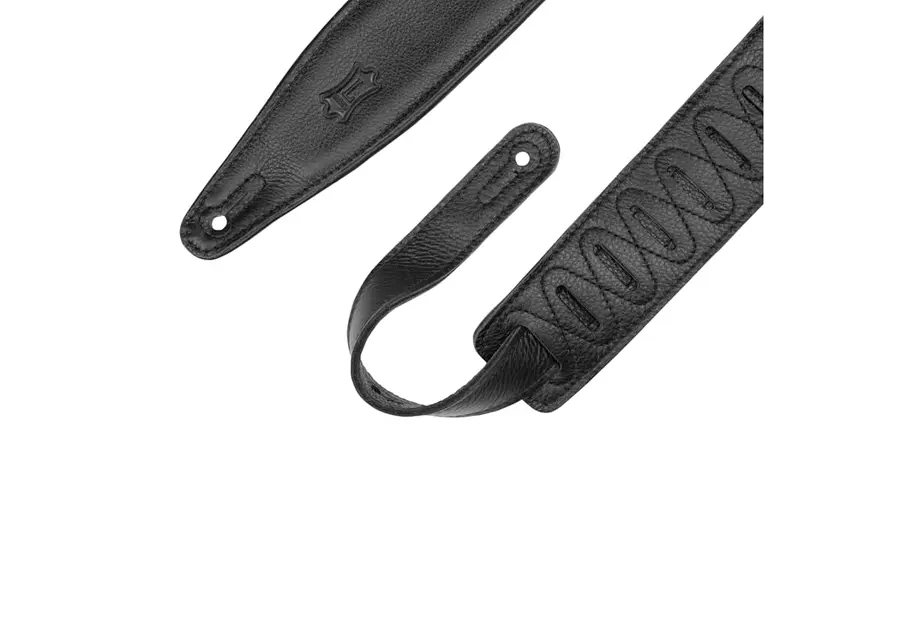Levy's MG317MP-BLK-BRN 2.5" Leather Guitar Strap 48"-55'', Brown 