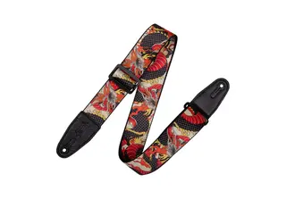 Levy's MPD2-123  2” Wide Polyester Strap Adj. up to 65", Japan Trad. Dragon