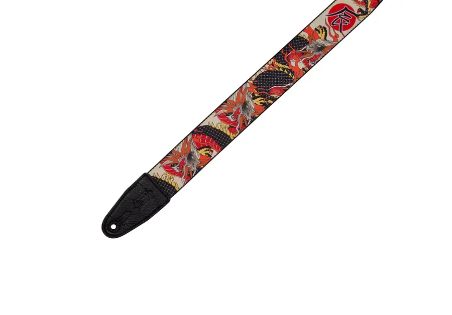 Levy's MPD2-123  2” Wide Polyester Strap Adj. up to 65", Japan Trad. Dragon 