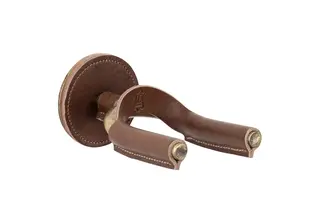Levy's LVY-FGHNGR-BRBN Guitar Hanger Brown Veg-Tan Leather Yoke Wraps