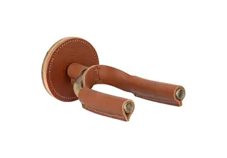 Levy's LVY-FGHNGR-BRBN Guitar Hanger Tan Veg-Tan Leather Yoke Wraps