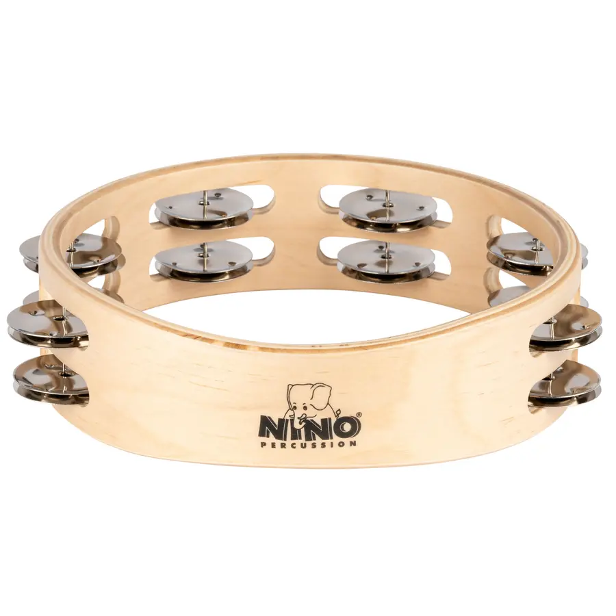 Nino Percussion NINO945 Tamburin Wood 8", 2 rows 