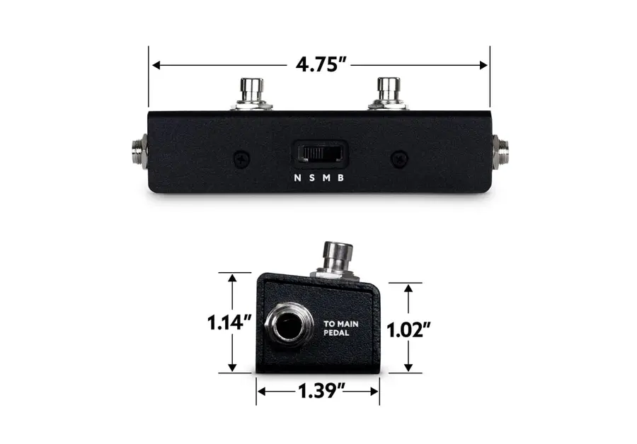 Eventide Barn3 OXU Mini Compact two-button universal aux switch 