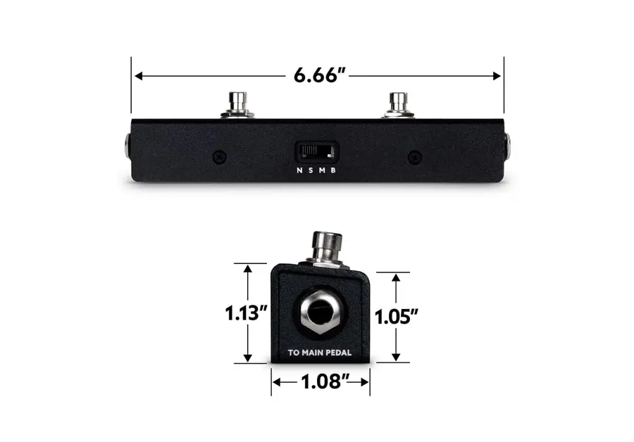 Eventide Barn3 OXU Standard Wide&slim 2 button universal aux switch 