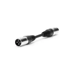 DBRA DMX 3 pin M to 5 pin F 0,15m Adapter kabel